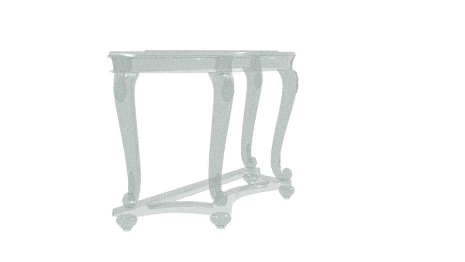 Elegant Vintage Console Table 3D - Professional 3D Model Render 9