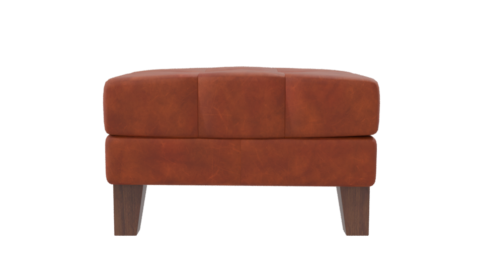 Stylish Leather Ottoman 3D Model - Professional 3D Model Render 8