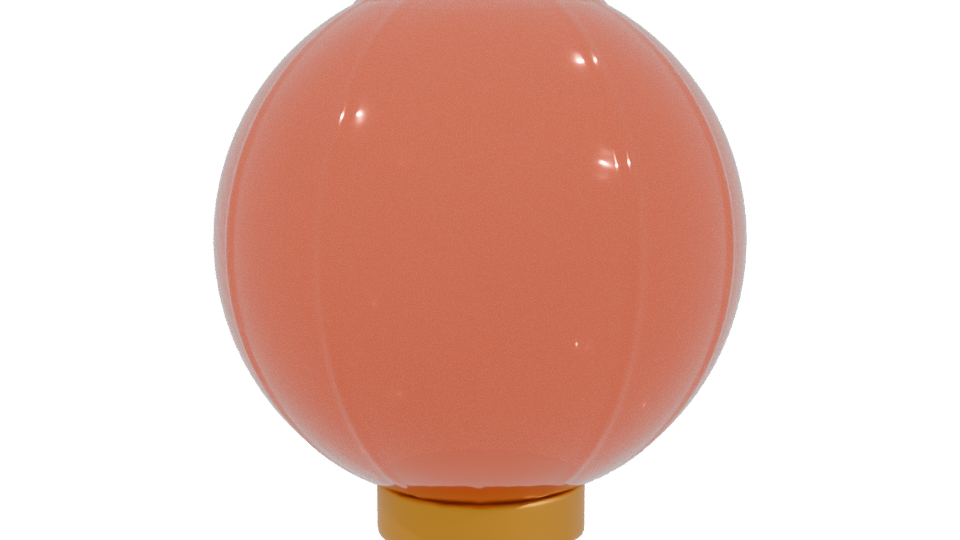 Stylish Modern Glass Lantern 3D Model - Professional 3D Model Render 3