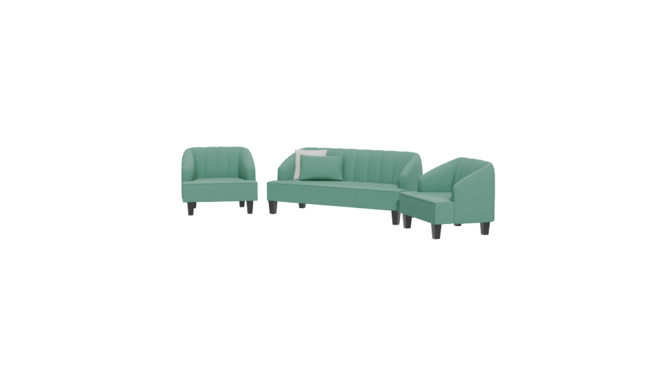 Stylish Modern Sofa Set 3D - Professional 3D Model Render 12