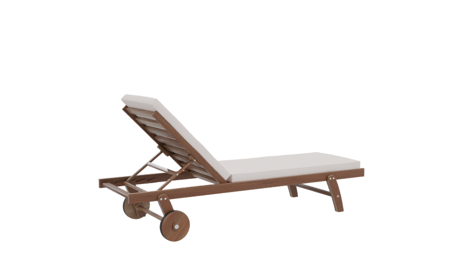 Stylish Outdoor Lounge Chair 3D - Professional 3D Model Render 10