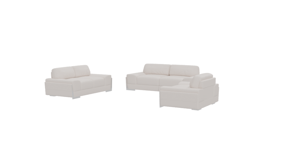 Contemporary Sofa Set 3D Model - Professional 3D Model Render 12