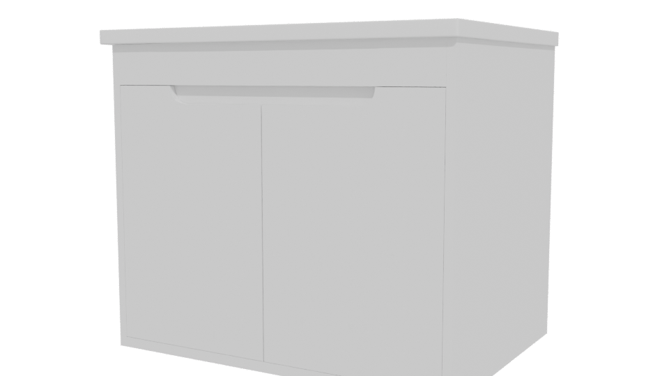 Minimalist White Storage Box 3D - Professional 3D Model Render 12