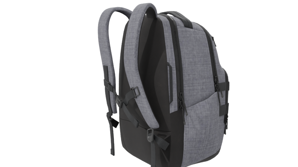 Stylish Everyday Backpack Model - Professional 3D Model Render 7