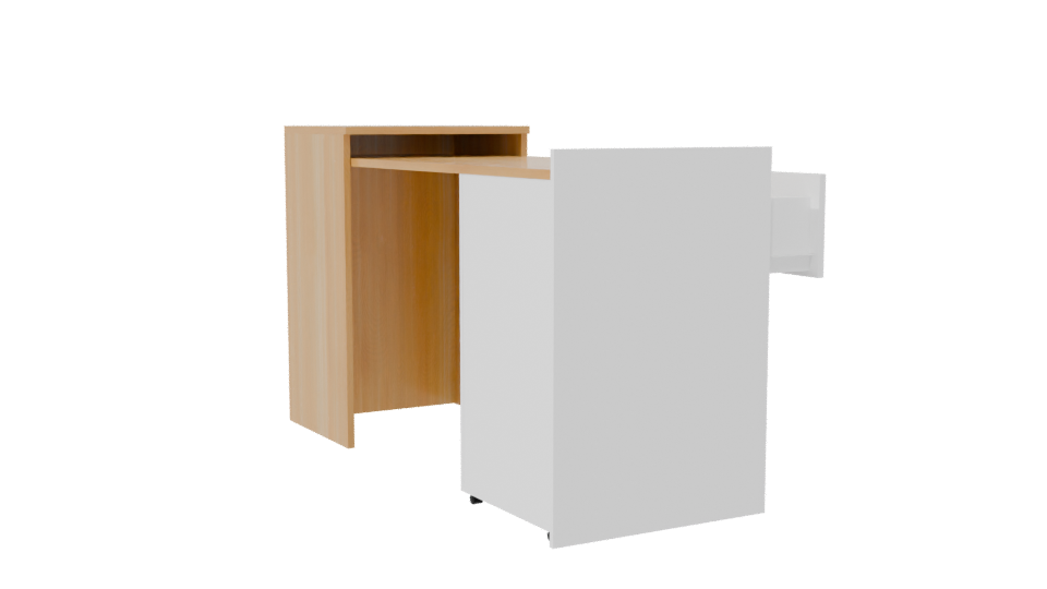 Modern Desk 3D Model - Professional 3D Model Render 7