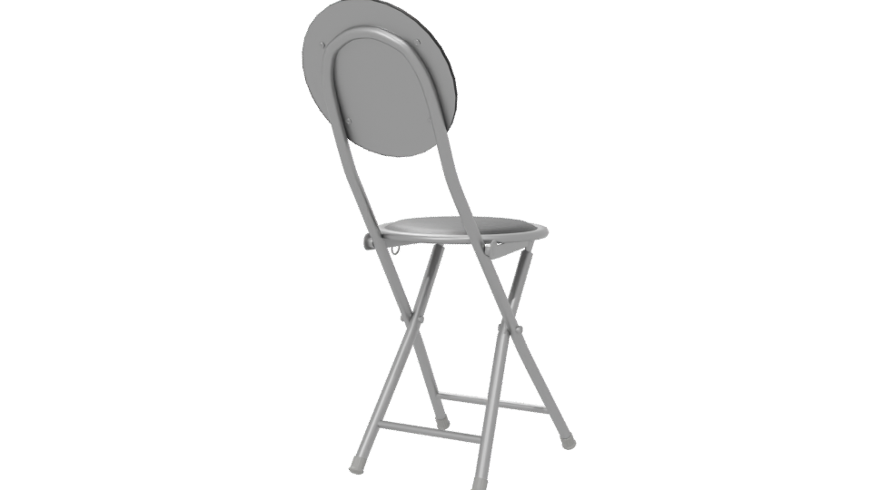 Black Metal Bar Stool 3D - Professional 3D Model Render 6
