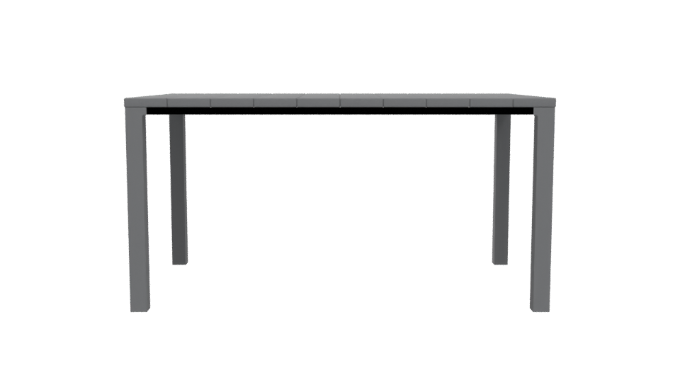 Contemporary Outdoor Dining Table 3D - Professional 3D Model Render 5