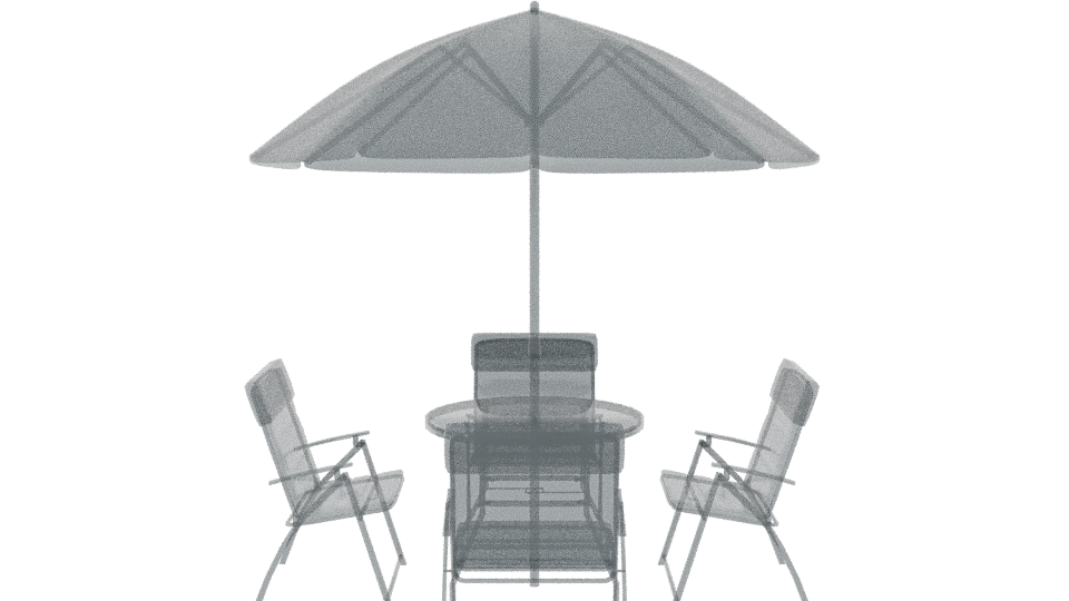 Country Dining Set 3D Model - Professional 3D Model Render 8