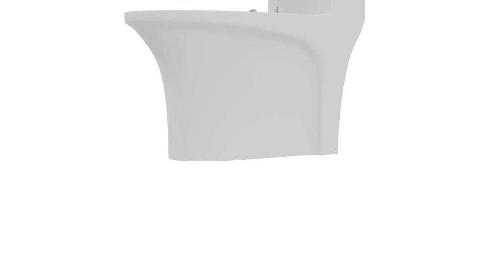 Contemporary Toilet 3D Model - Professional 3D Model Render 4