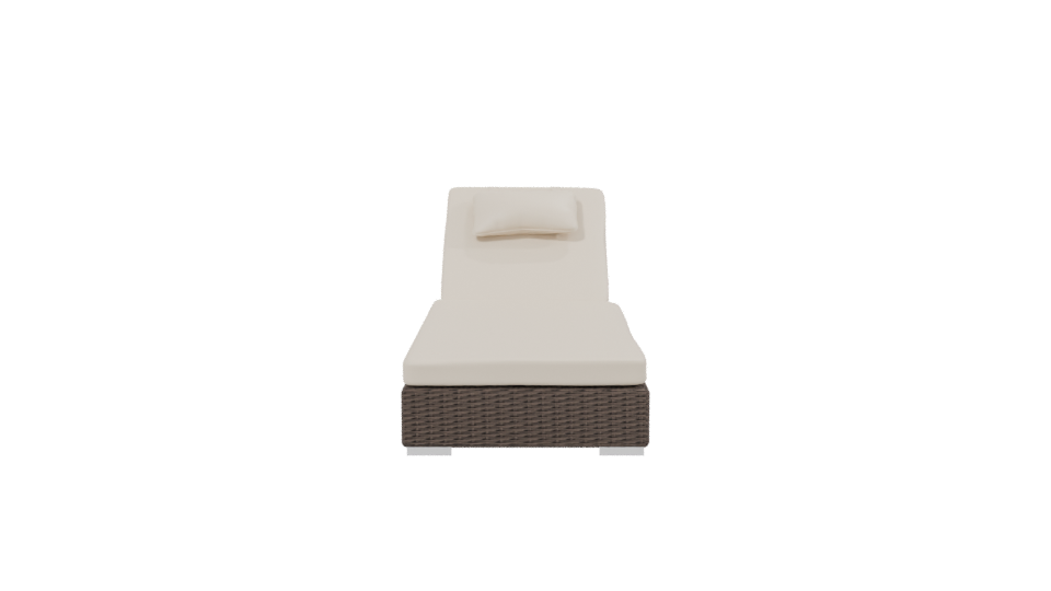 Stylish Outdoor Lounge Chair 3D - Professional 3D Model Render 2