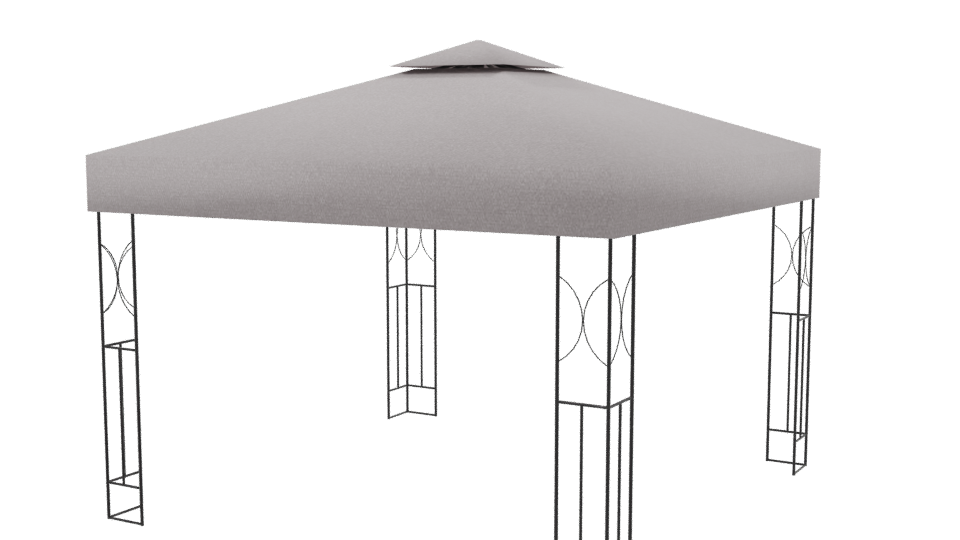 Stylish Outdoor Canopy Tent 3D - Professional 3D Model Render 9