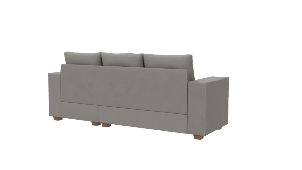 Modern Grey Sectional Sofa 3D - Professional 3D Model Render 6