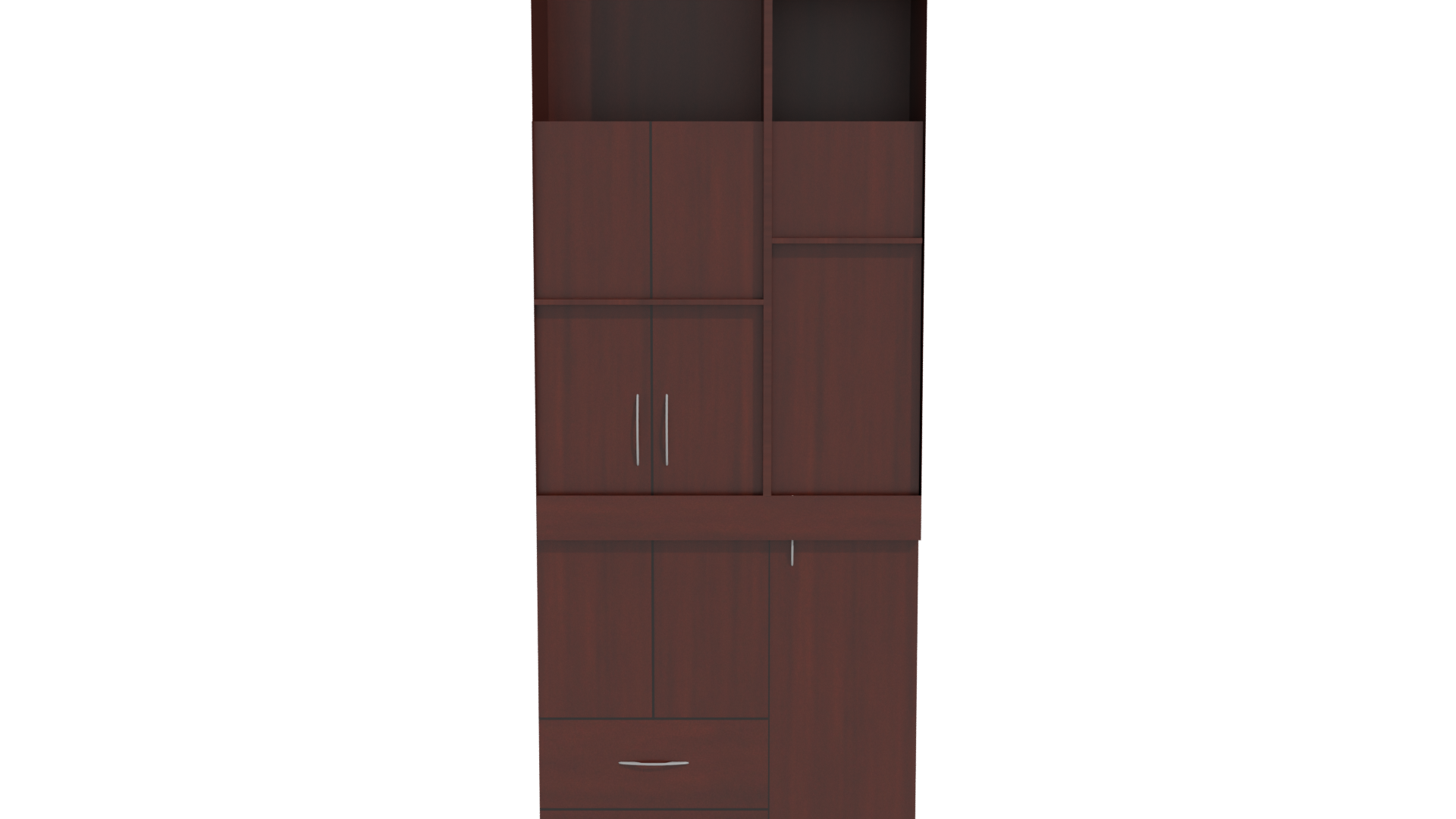 Elegant Wooden Wardrobe 3D Model - Professional 3D Model Render 11