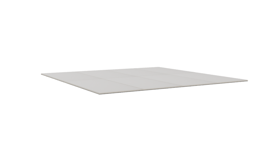 Minimalist White Floor Panel 3D - Professional 3D Model Render 10