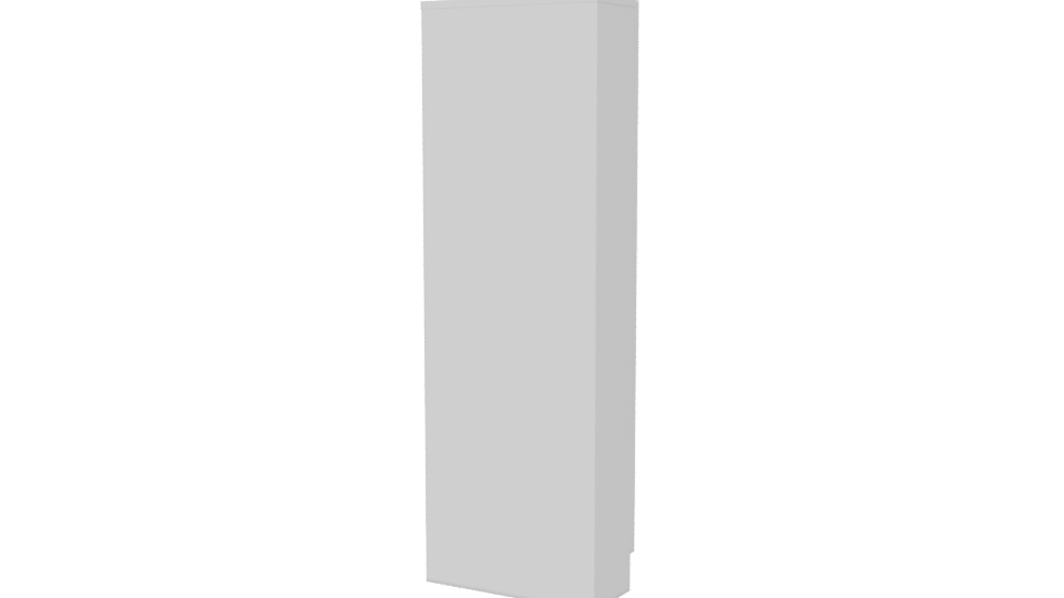 Minimalist Double-Door Storage Cabinet 3D Model - Professional 3D Model Render 6