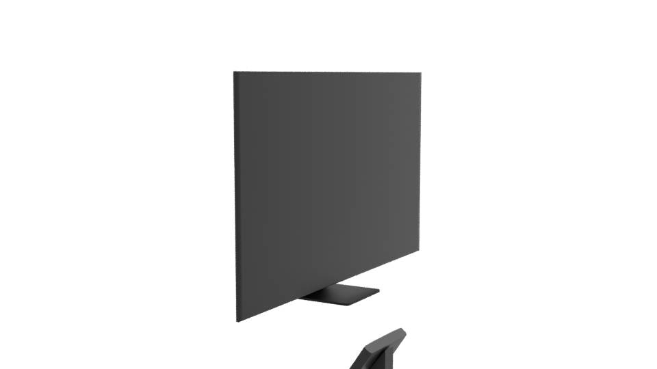 Sleek Modern Flat Screen Television 3D Model - Professional 3D Model Render 9