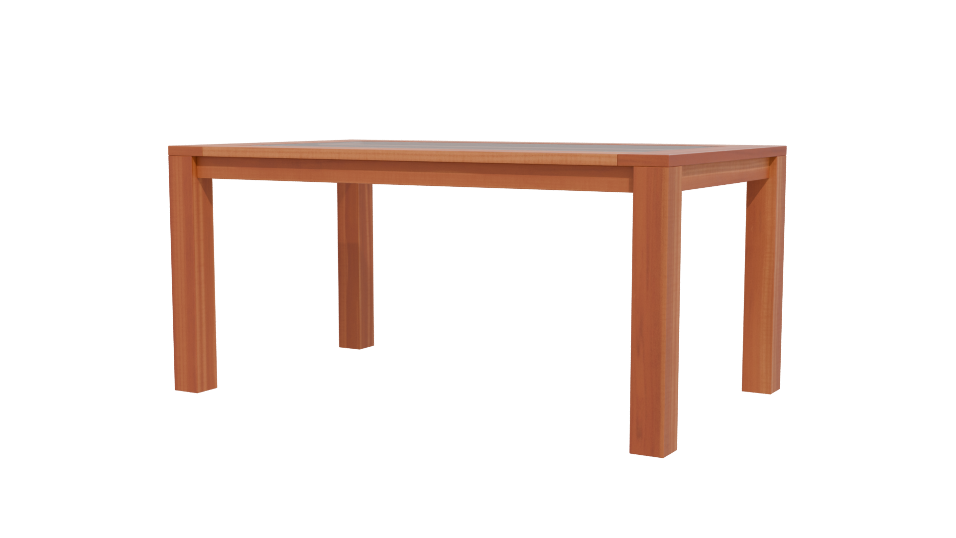 Stylish Wooden Dining Table 3D Model - Professional 3D Model Render 12