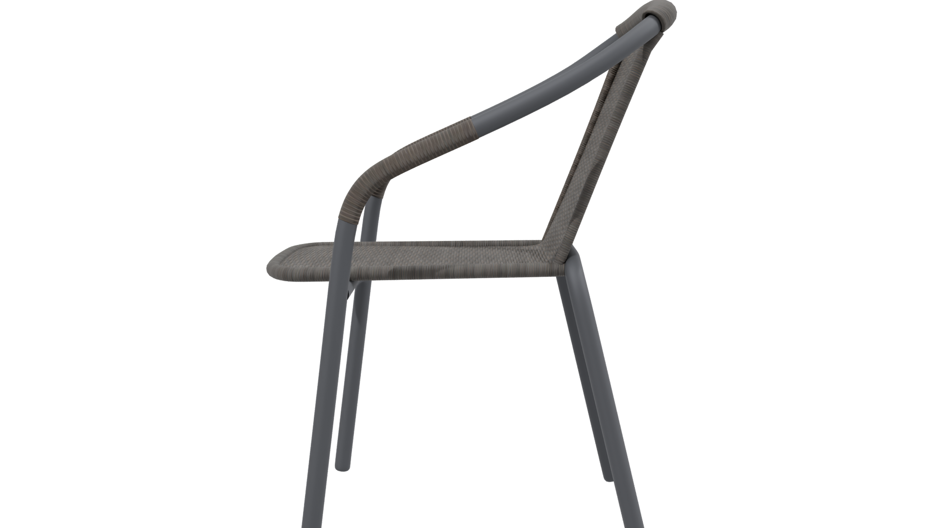Stylish Outdoor Dining Chair 3D Model - Professional 3D Model Render 2