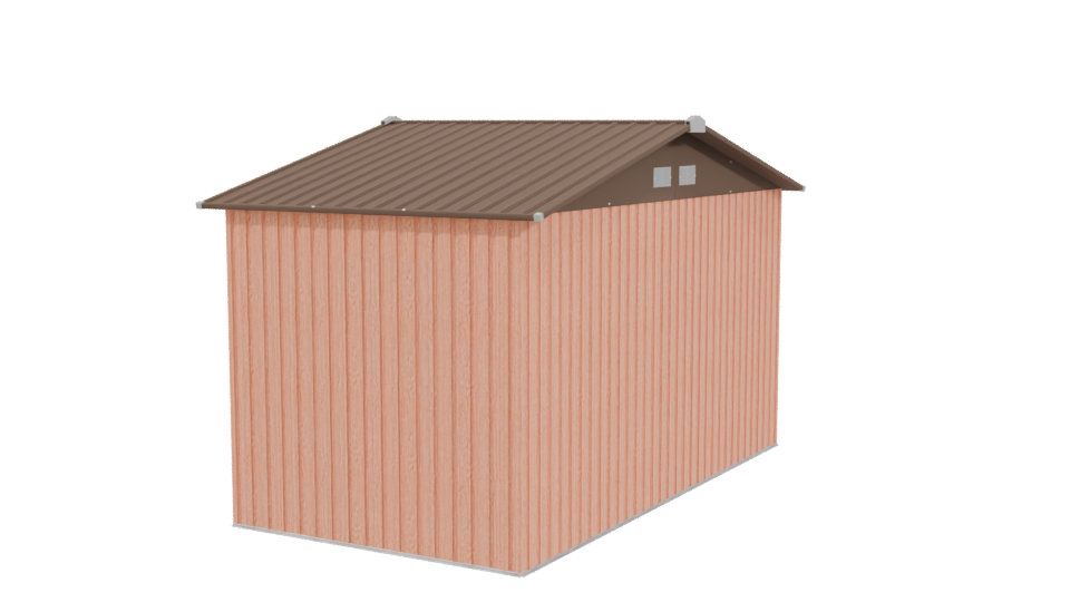 Wooden Garden Shed Model 3D - Professional 3D Model Render 3