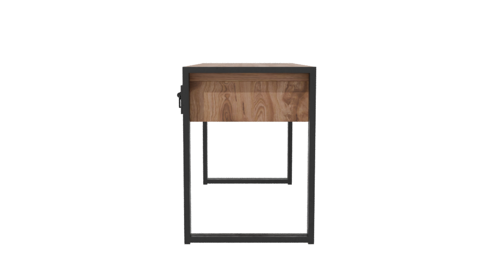Contemporary Wooden Office Desk 3D - Professional 3D Model Render 2