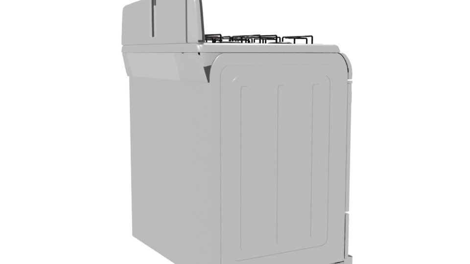 Stylish Gas Range 3D Model - Professional 3D Model Render 7