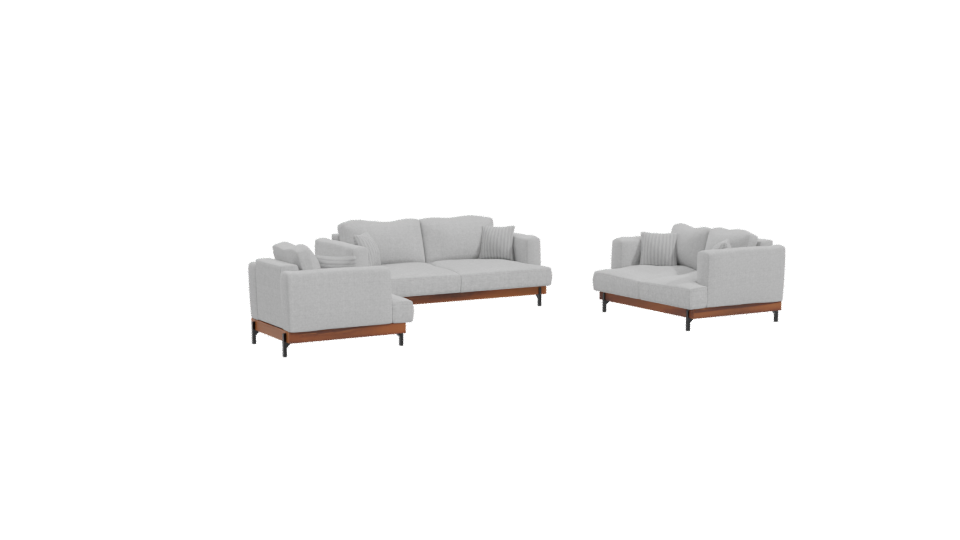 Contemporary Sofa Set 3D Model - Professional 3D Model Render 10