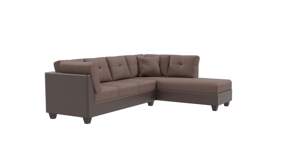 Stylish Sectional Sofa 3D Model - Professional 3D Model Render 9