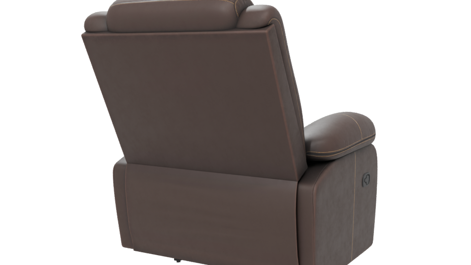 Reclining Armchair with Ottoman 3D - Professional 3D Model Render 6