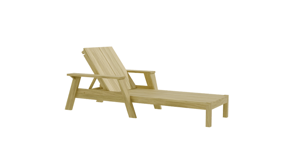 Sunbed Amarillo 3D Model - Professional 3D Model Render 9