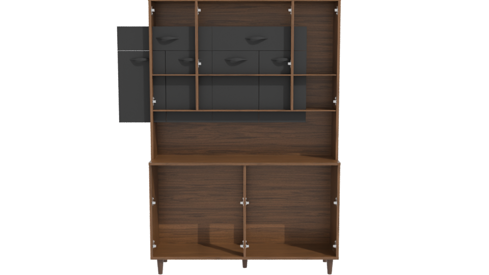 Stylish Wooden Cabinet 3D Model - Professional 3D Model Render 11