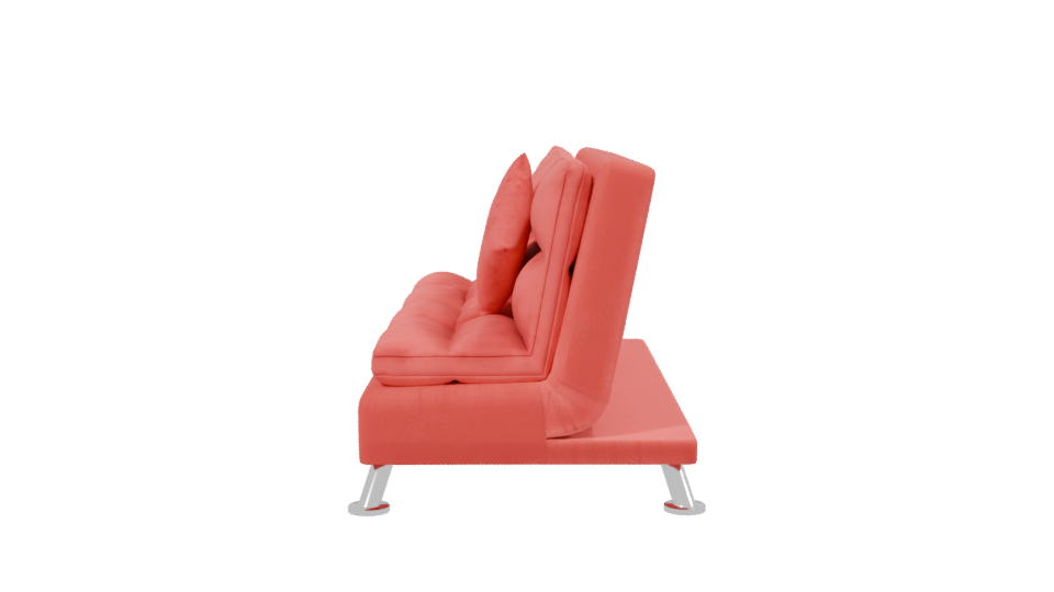 Stylish Red Sofa Chair 3D - Professional 3D Model Render 2