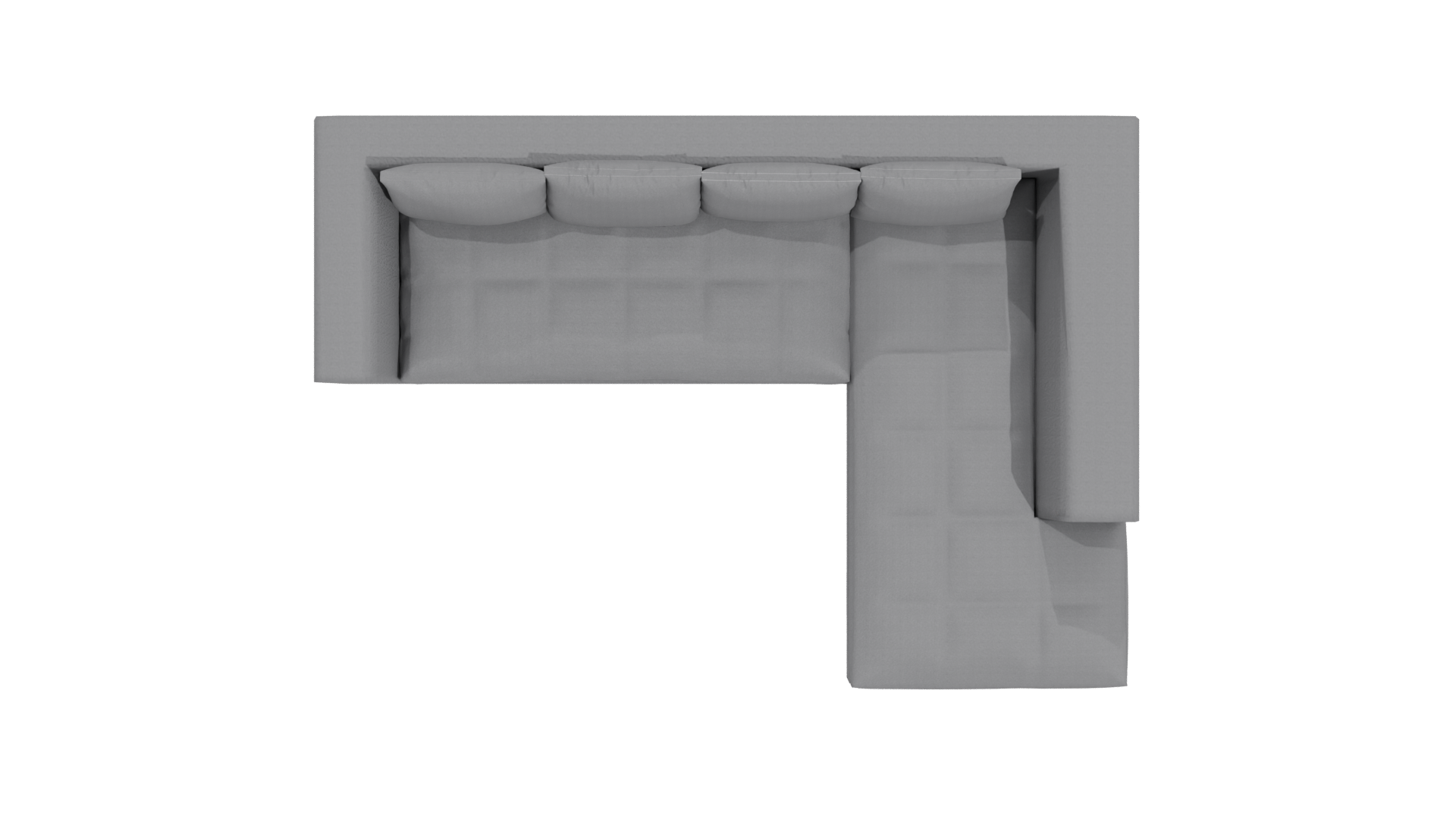 Modern Sectional Sofa 3D Model - Professional 3D Model Render 12