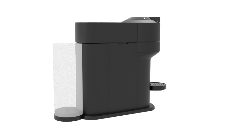 Sleek Modern Coffee Machine 3D Model - Professional 3D Model Render 7