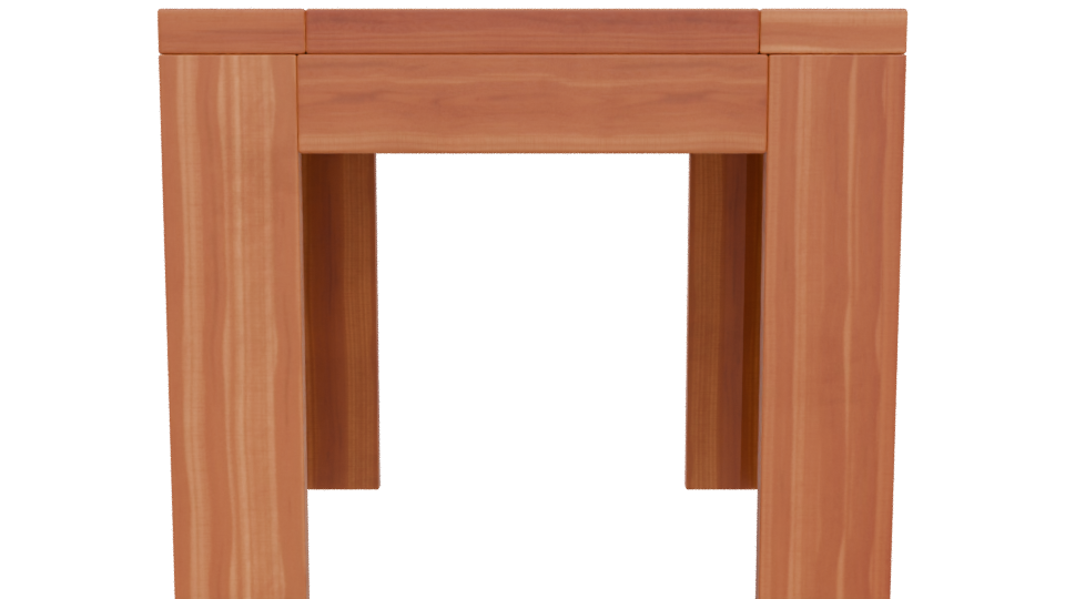 Stylish Wooden Dining Table Model - Professional 3D Model Render 5