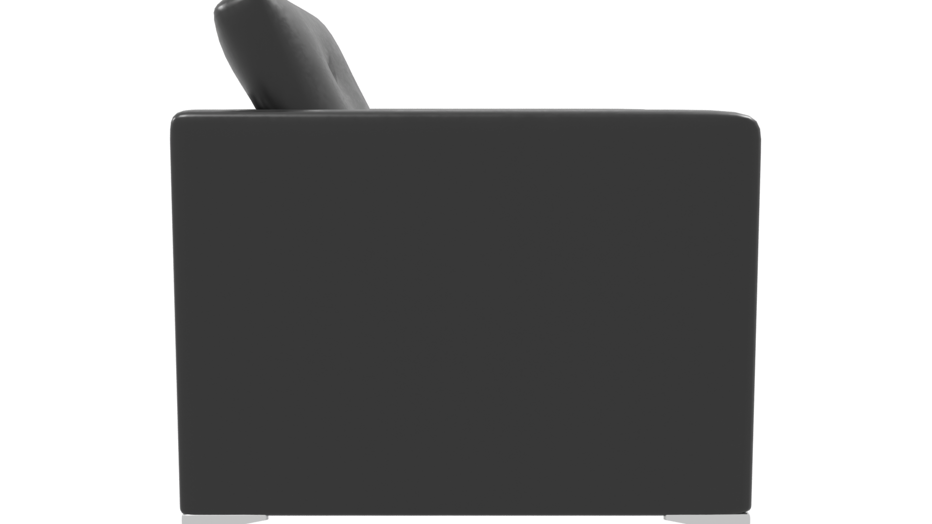 Stylish Modern Black Armchair 3D - Professional 3D Model Render 8