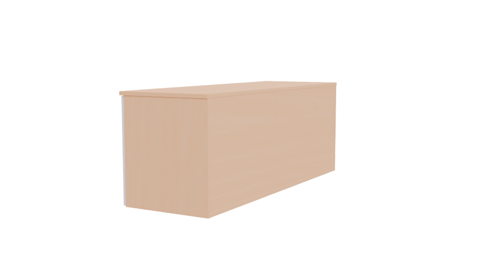 Minimalist White Storage Table 3D - Professional 3D Model Render 3