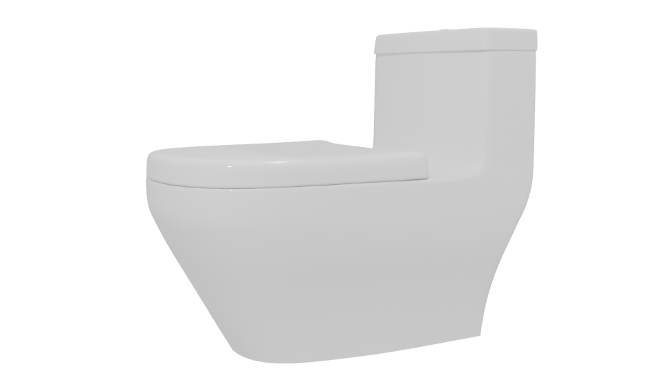 Stylish Modern Toilet 3D Model - Professional 3D Model Render 13