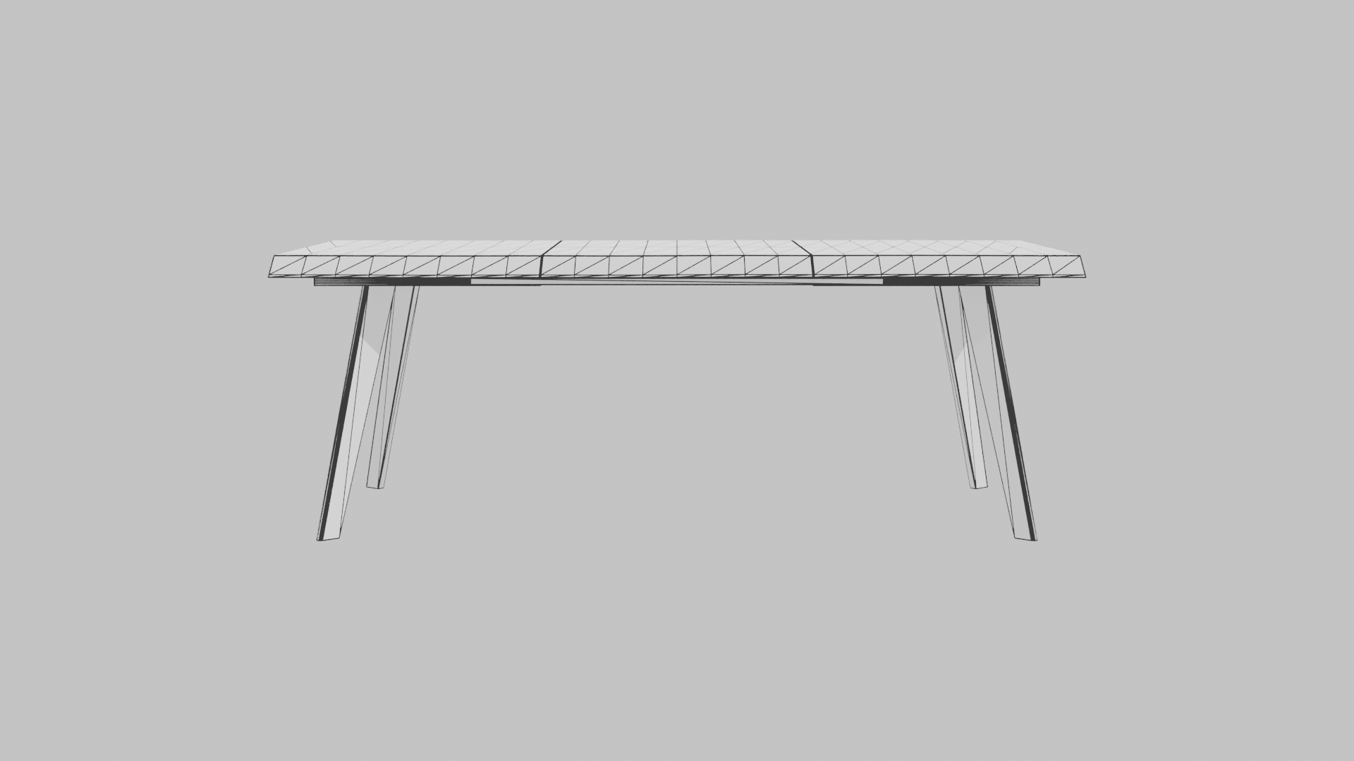 Modern Dining Table Wave 3D - Professional 3D Model Render 10