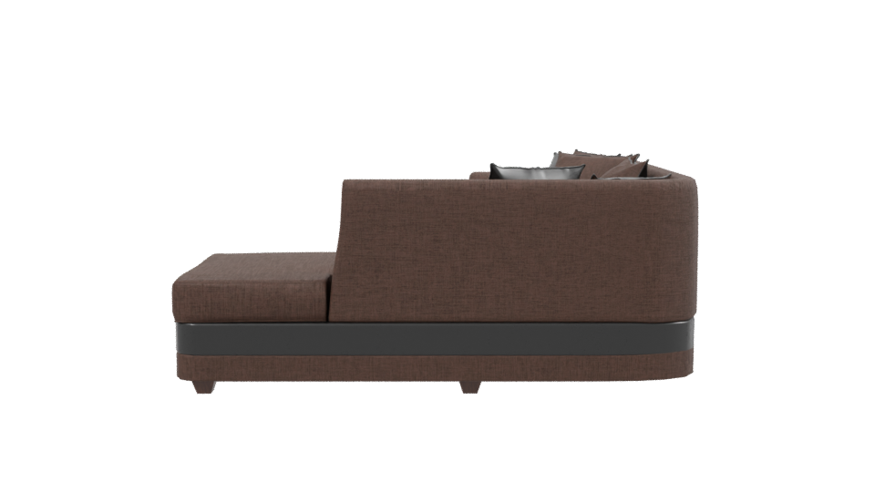 Stylish Modern Sectional Sofa 3D Model - Professional 3D Model Render 2