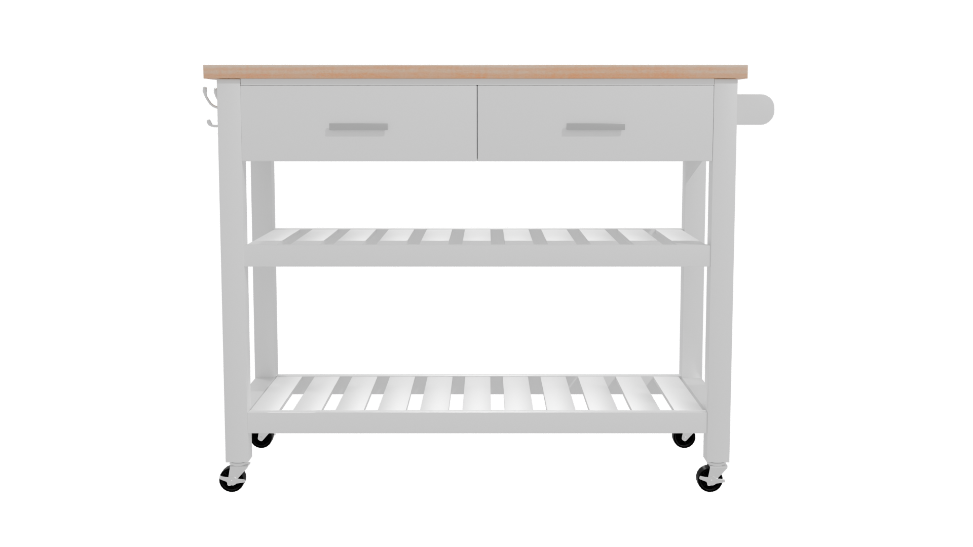 Stylish Modern Kitchen Trolley 3D Model - Professional 3D Model Render 11