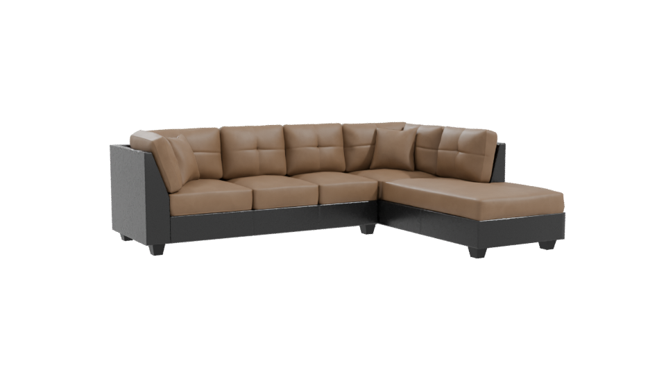 Stylish L-Shaped Sofa Model 3D - Professional 3D Model Render 10