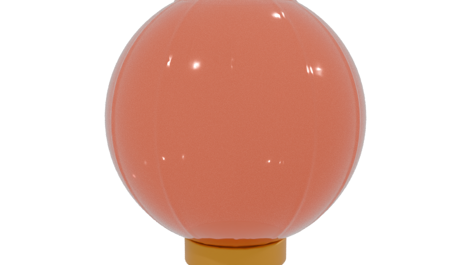 Stylish Modern Glass Lantern 3D Model - Professional 3D Model Render 2