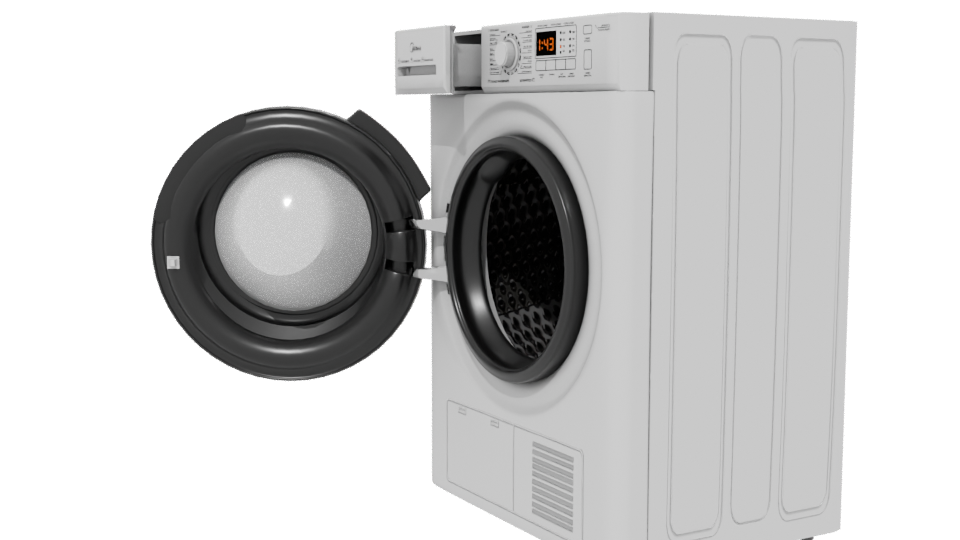 Realistic Household Dryer 3D Model - Professional 3D Model Render 13