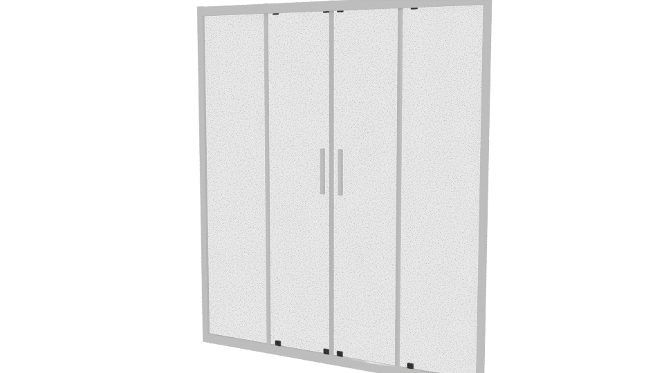 Stylish Modern Sliding Door Cabinet - Professional 3D Model Render 12