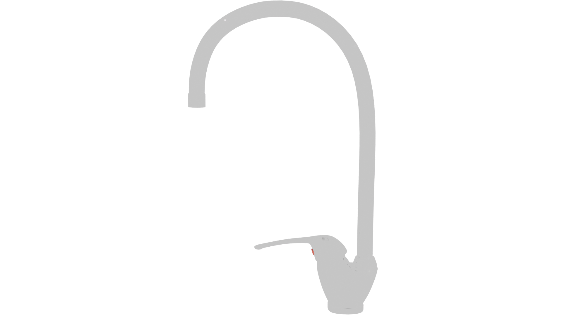 Stylish Modern Kitchen Faucet 3D - Professional 3D Model Render 2