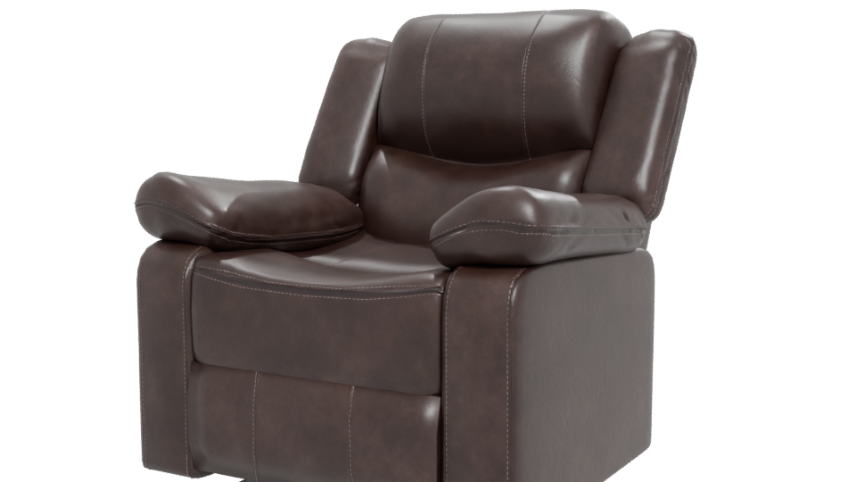 Stylish Modern Recliner Chair 3D Model - Professional 3D Model Render 12