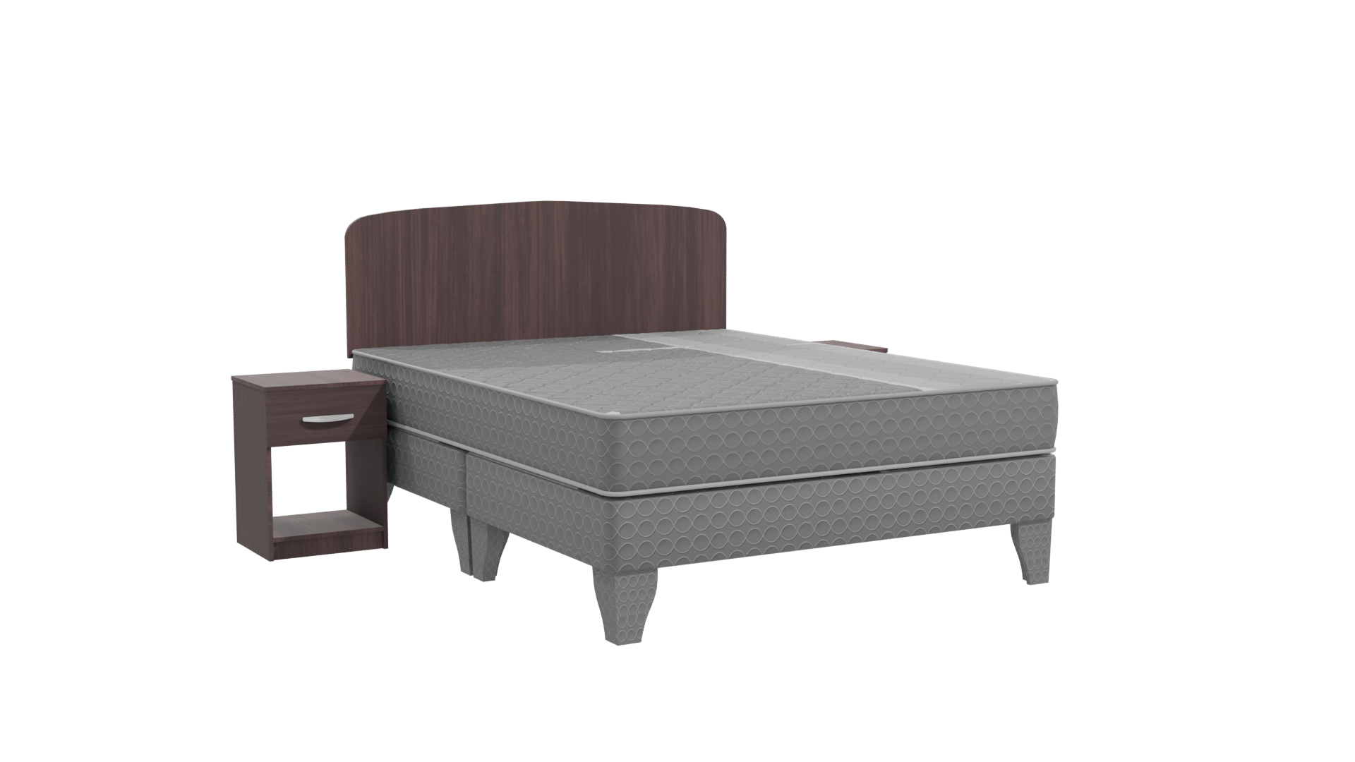 Stylish Modern Bed 3D Model - Professional 3D Model Render 10
