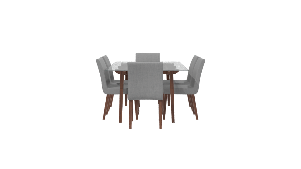 Stylish Dining Table Set 3D - Professional 3D Model Render 2