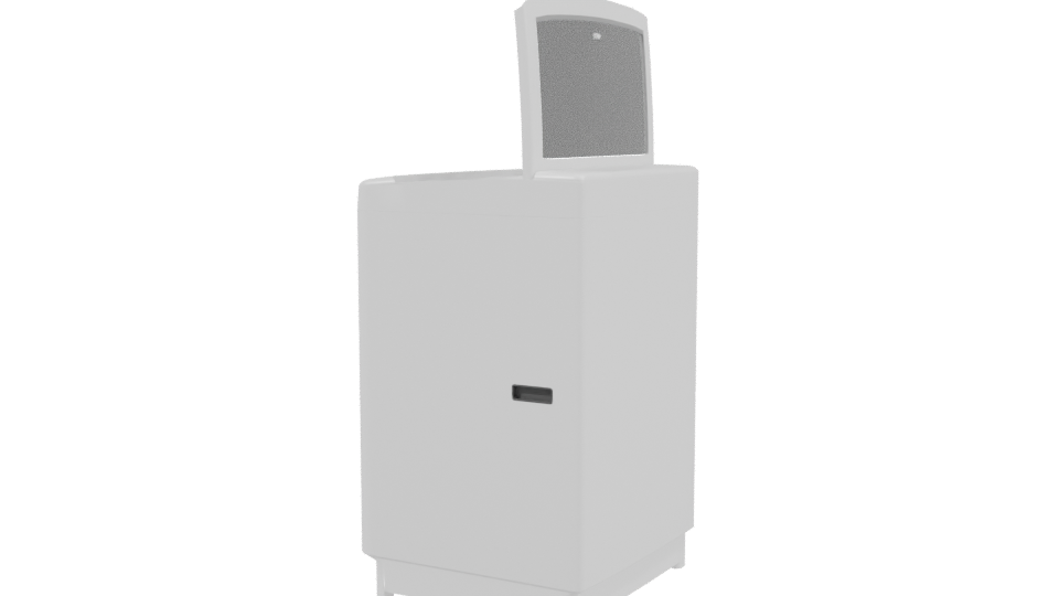 Stylish Top-Loading Washer Model - Professional 3D Model Render 3