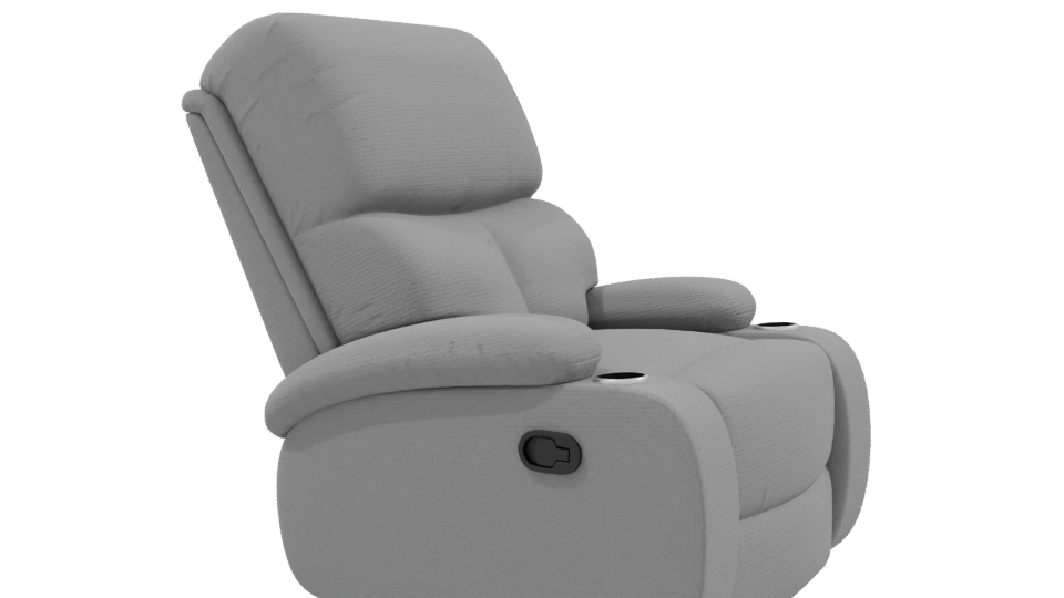 Contemporary Recliner Chair Model - Professional 3D Model Render 9